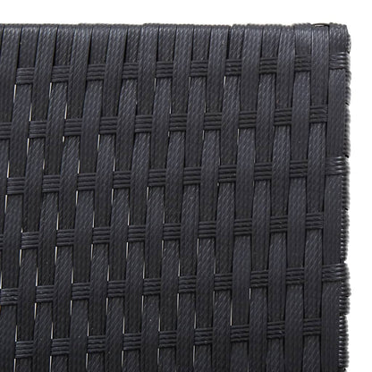 Garden Lounge Set Black and brown PE rattan Standard