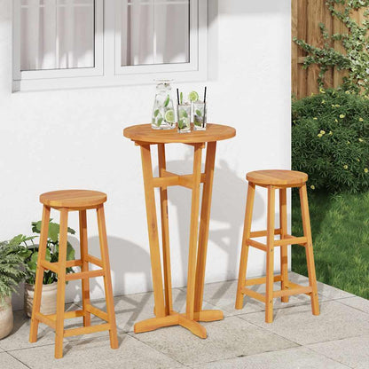 Garden Bar Table Natural Brown Solid Acacia wood Standard Durable