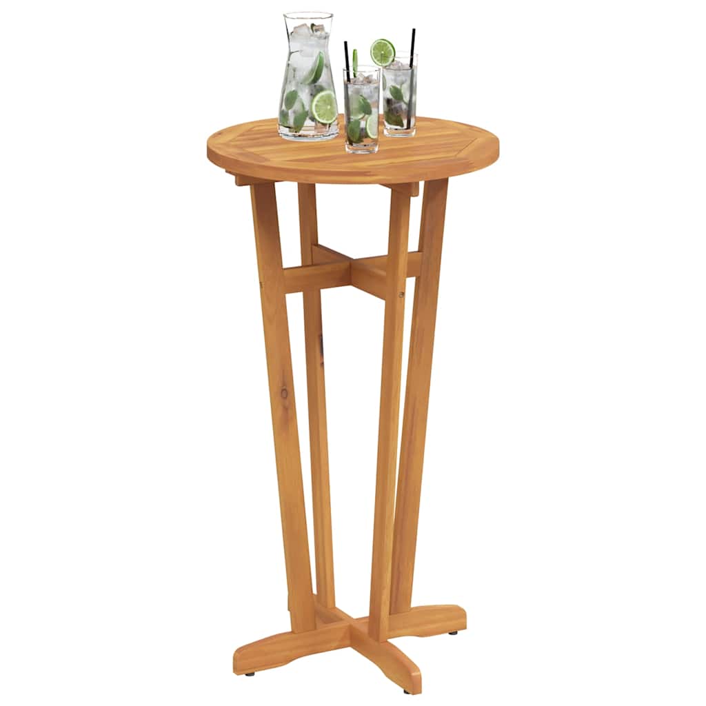 Garden Bar Table Natural Brown Solid Acacia wood Standard Durable