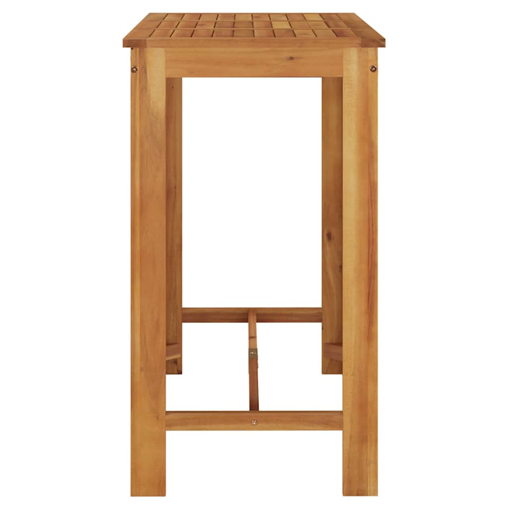 Garden Bar Table Natural Wood Solid Acacia Wood 47.2x23.6x41.3 in