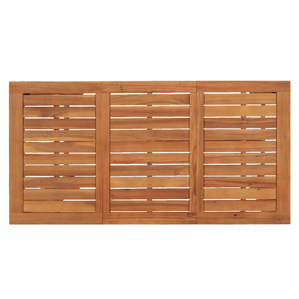 Garden Bar Table Natural Wood Solid Acacia Wood 47.2x23.6x41.3 in