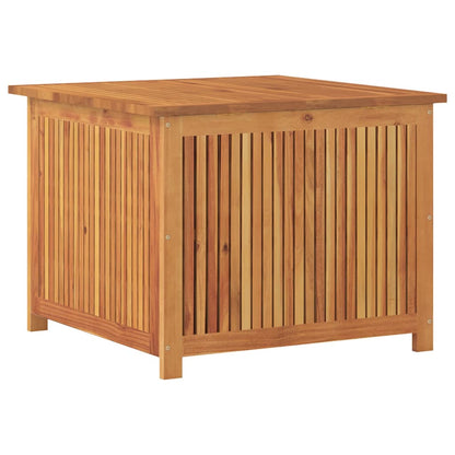 Garden Storage Box Natural Wood Solid Acacia Wood 29.5x29.5x22.8 in