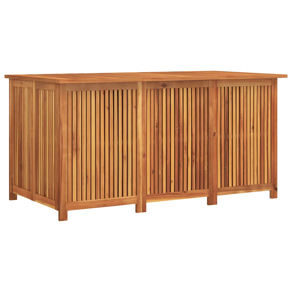 Garden Storage Box Brown Solid Acacia Wood Large
