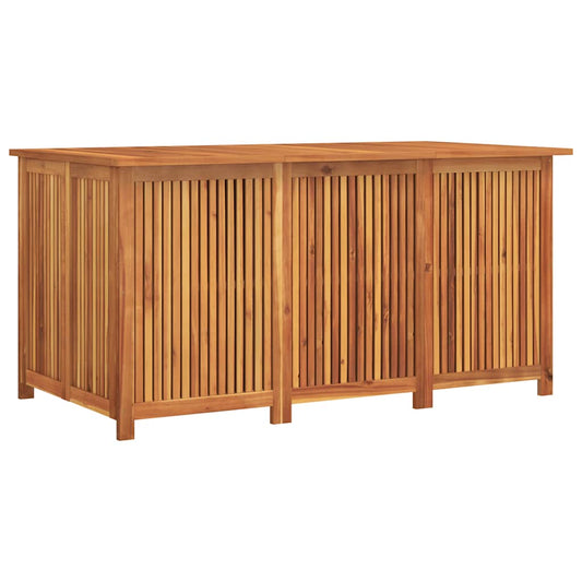 Garden Storage Box Brown Solid Acacia Wood Large