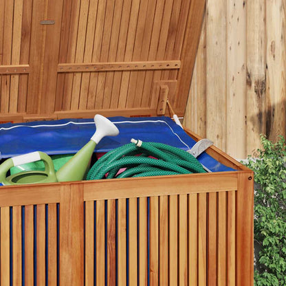 Garden Storage Box Brown Solid Acacia Wood Large