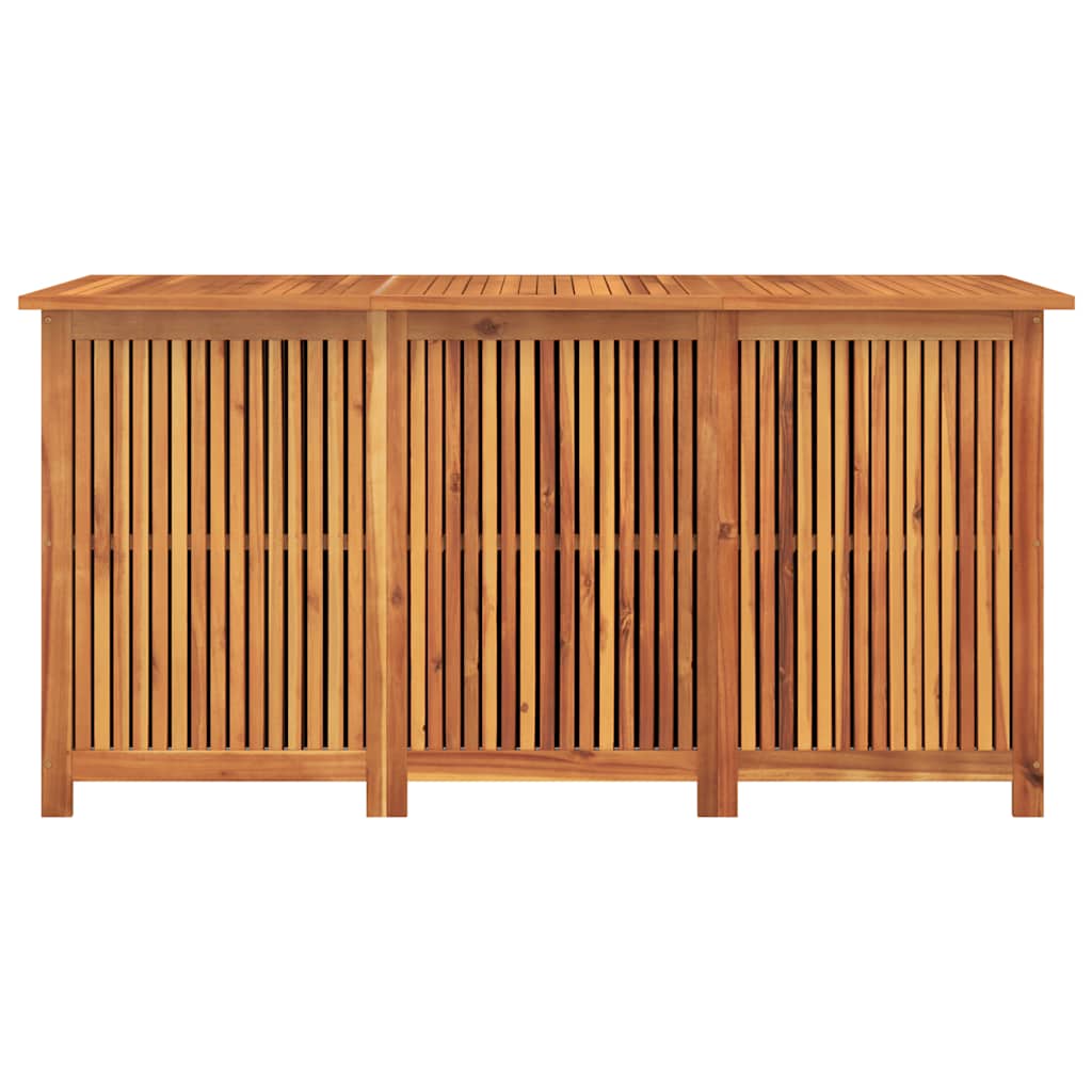 Garden Storage Box Brown Solid Acacia Wood Large