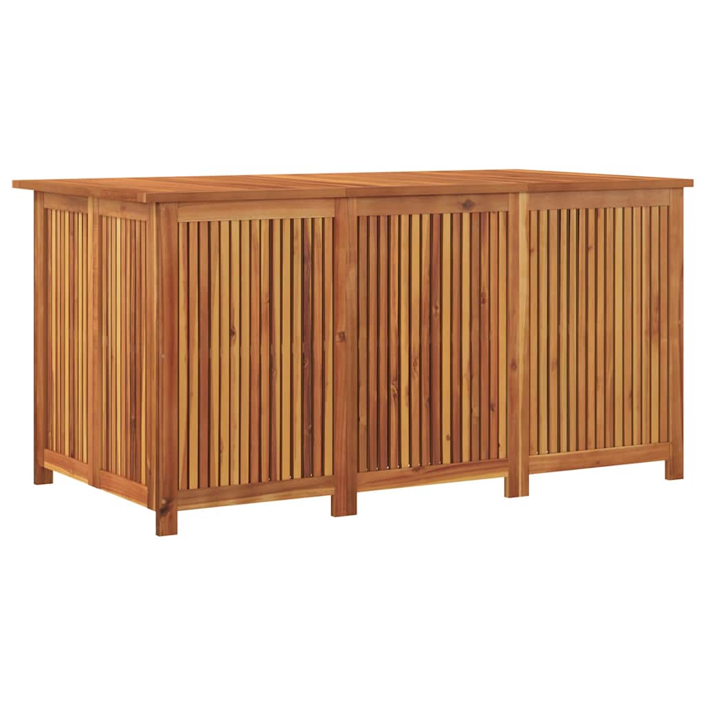 Garden Storage Box Brown Solid Acacia Wood Large