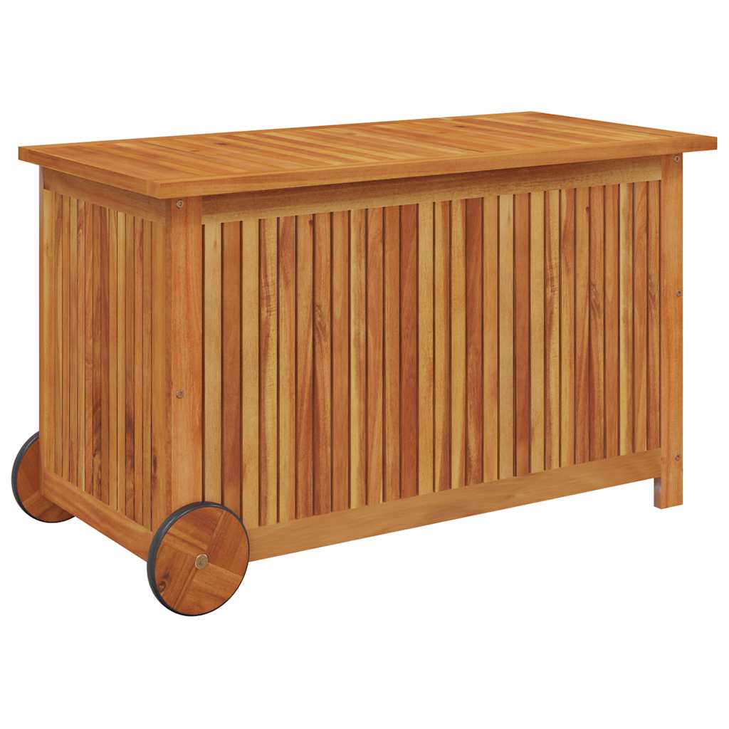 Garden Storage Box Natural wood Solid Acacia wood Medium Storage