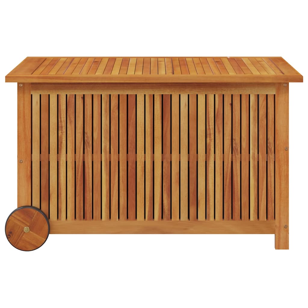 Garden Storage Box Natural wood Solid Acacia wood Medium Storage