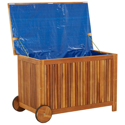 Garden Storage Box Natural wood Solid Acacia wood Medium Storage