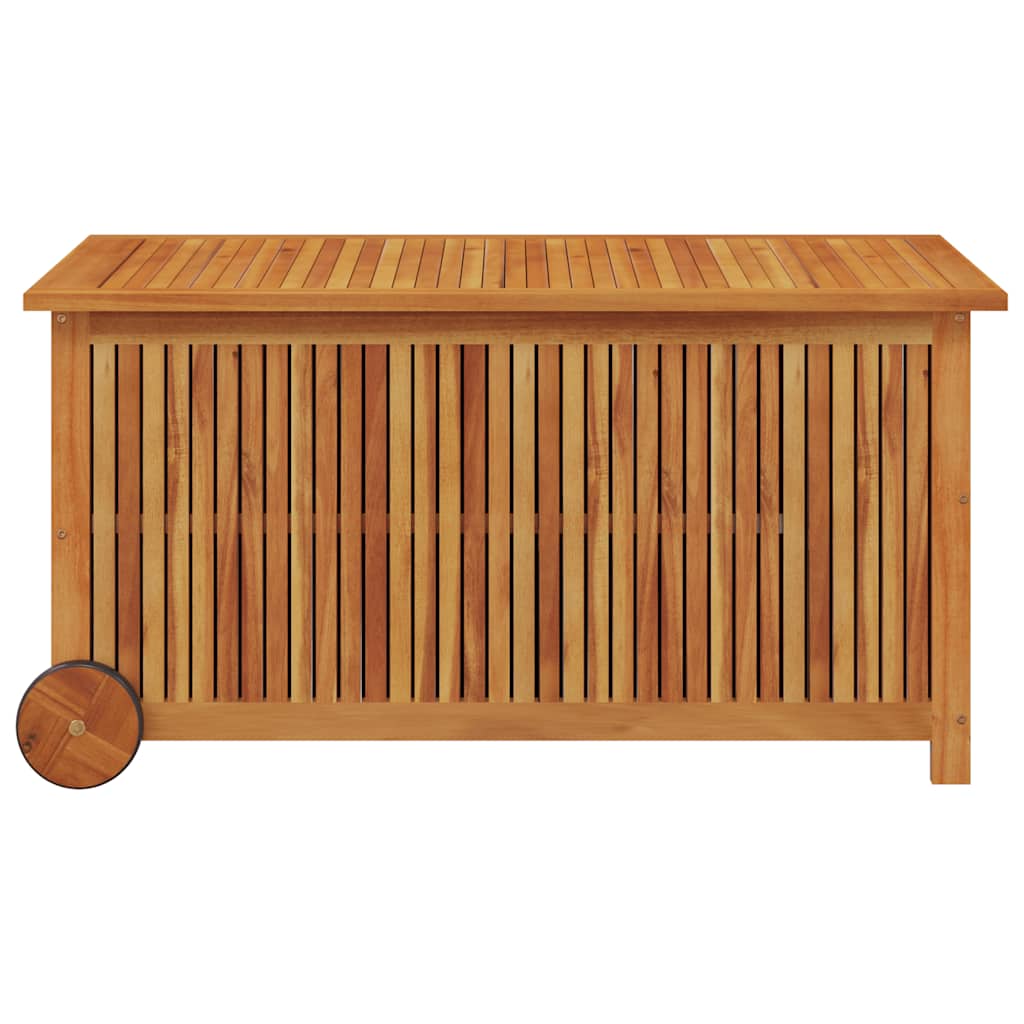 Garden Storage Box Brown Solid Acacia Wood 44.5 x 19.7 x 22.8 in