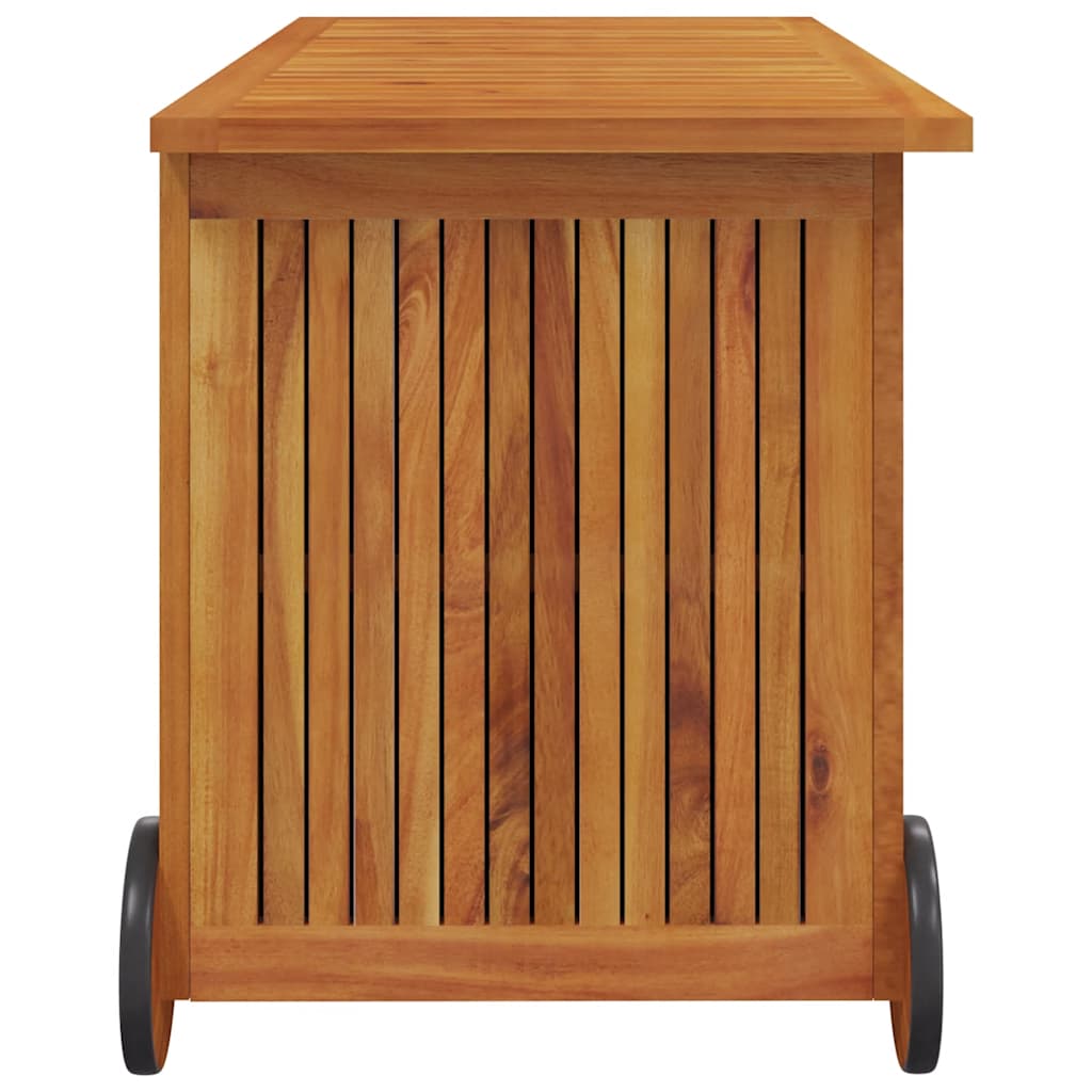 Garden Storage Box Brown Solid Acacia Wood 44.5 x 19.7 x 22.8 in