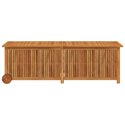 Garden Storage Box Natural wood Solid Acacia wood