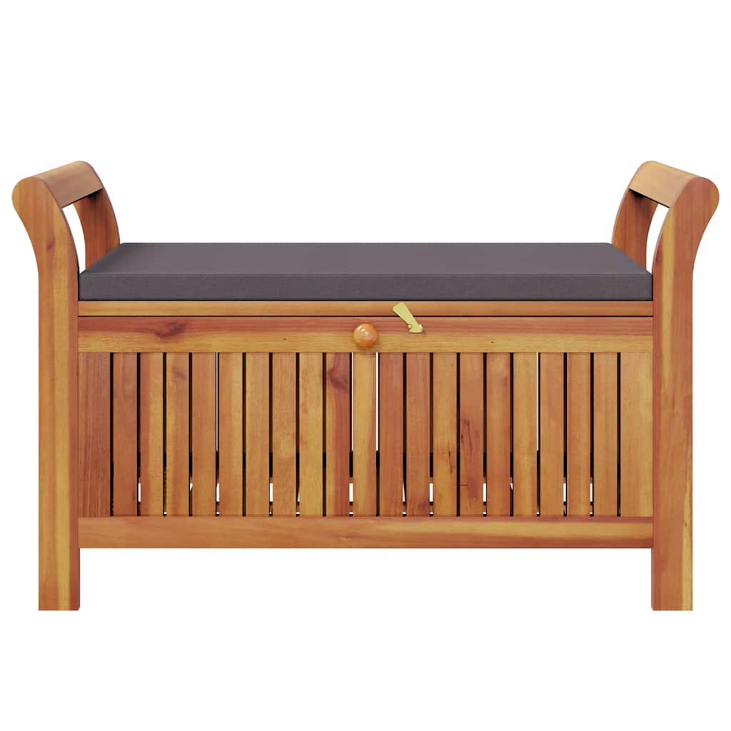 Garden Storage Bench Dark grey, Brown