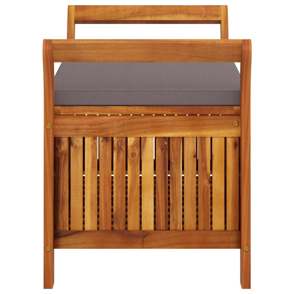 Garden Storage Bench Dark grey, Brown