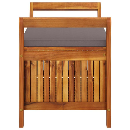 Garden Storage Bench Dark grey, Brown