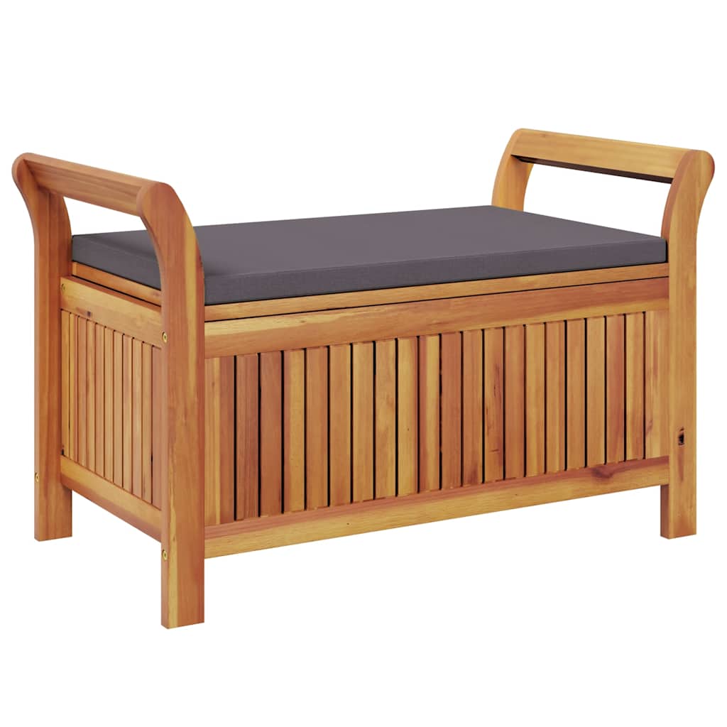 Garden Storage Bench Dark grey, Brown