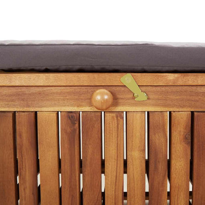 Garden Storage Bench Dark grey, Brown