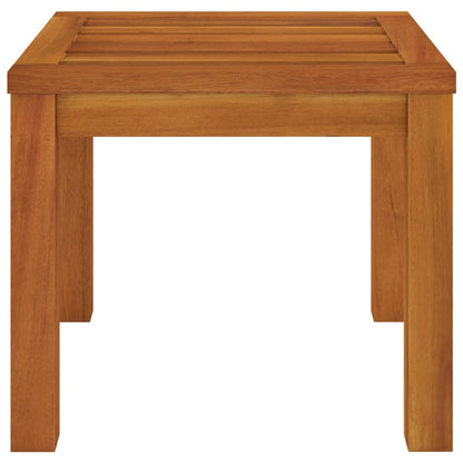 Garden Stool Set of 2 Brown Solid Acacia wood, Polyester Medium