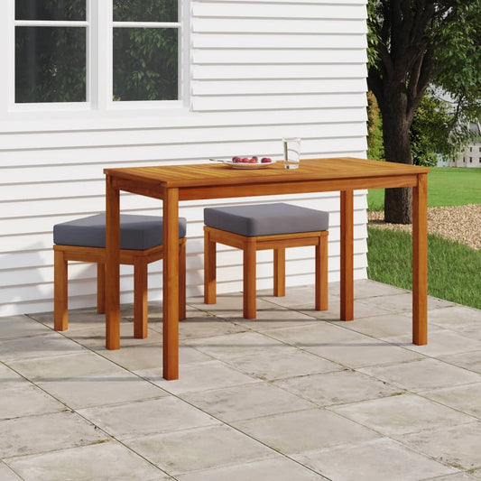 Garden Dining Set Wooden brown, Grey