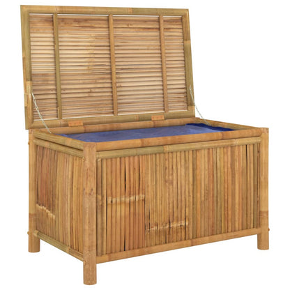 Garden Storage Box Natural Bamboo Bamboo, Polyethylene