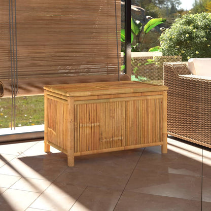 Garden Storage Box Natural Bamboo Bamboo, Polyethylene