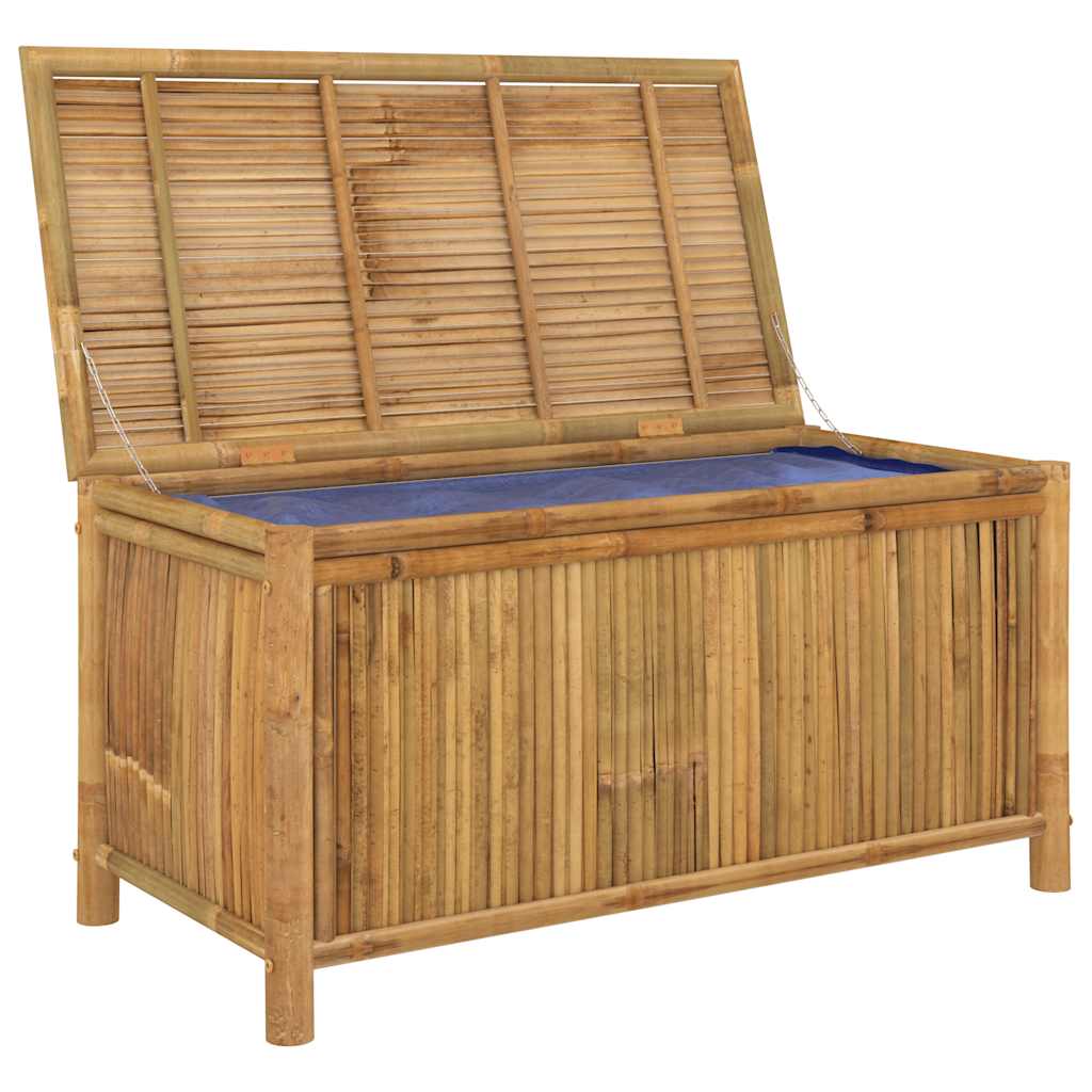 Garden Storage Box Natural Bamboo Bamboo, Polyethylene