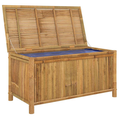 Garden Storage Box Natural Bamboo Bamboo, Polyethylene