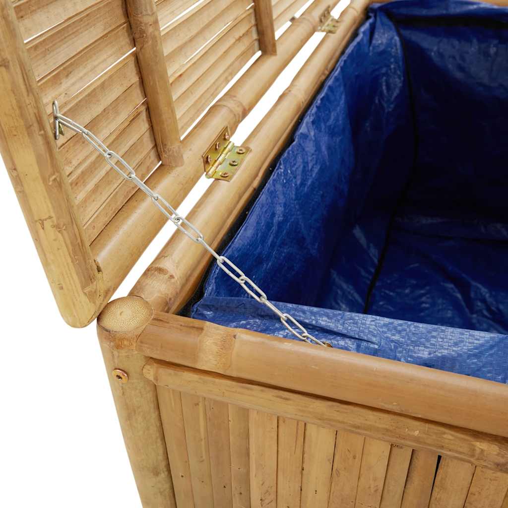Garden Storage Box Natural Bamboo Bamboo, Polyethylene