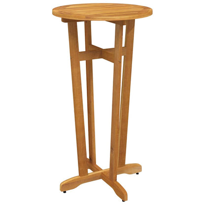 Garden Bar Set Natural wood Solid Acacia wood Compact Footrest