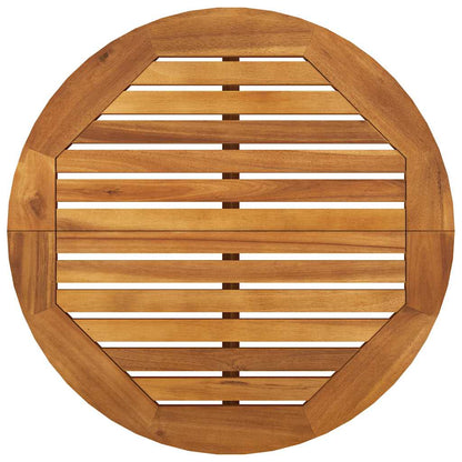 Garden Bar Set Natural wood Solid Acacia wood Compact Footrest