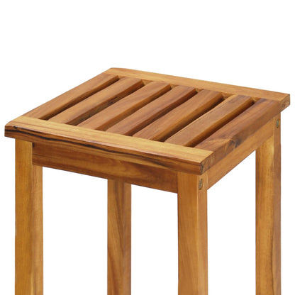 Garden Bar Set Brown Solid Acacia wood Medium Footrest