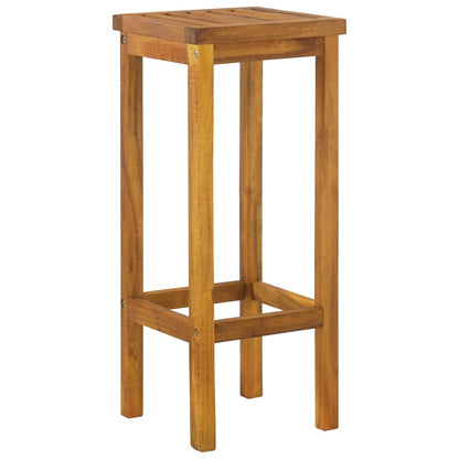 Garden Bar Set Natural Wood Solid Acacia wood Large Durable