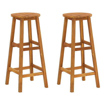Garden Bar Set Natural Acacia Wood Solid Acacia Wood Compact