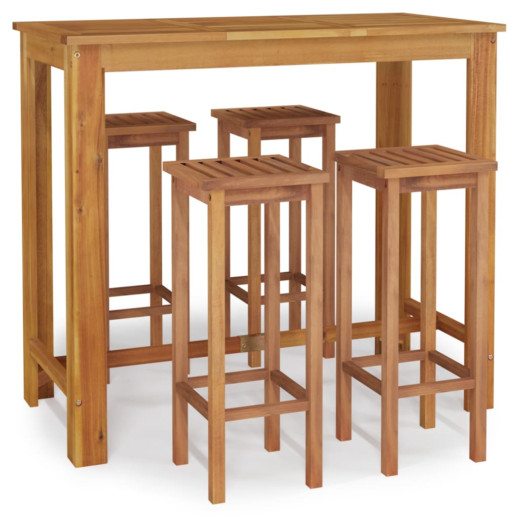 Garden Bar Set Natural wood Solid acacia wood Standard Durable