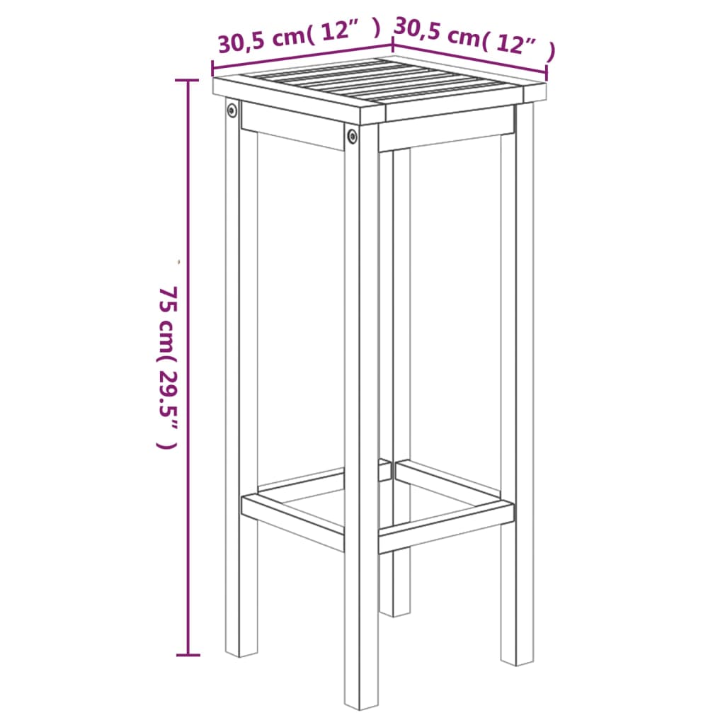 Garden Bar Set Acacia Solid Acacia wood with an oil finish Medium