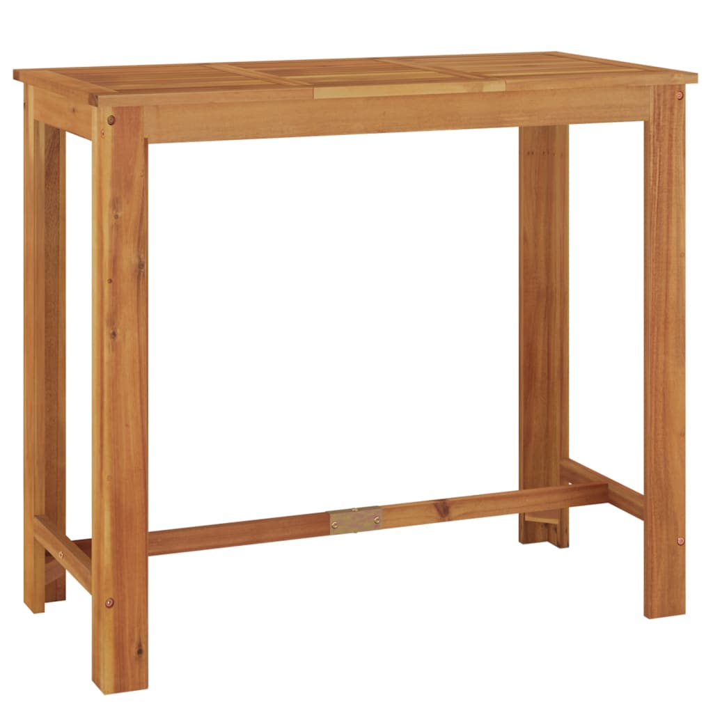 Garden Bar Set Natural Wood Solid Acacia Wood For 4 people