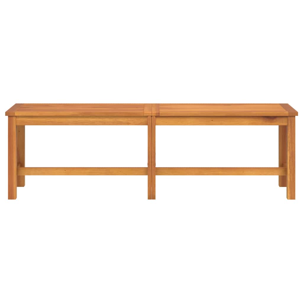 Garden Bench Brown Solid acacia wood 59.1 in Durable