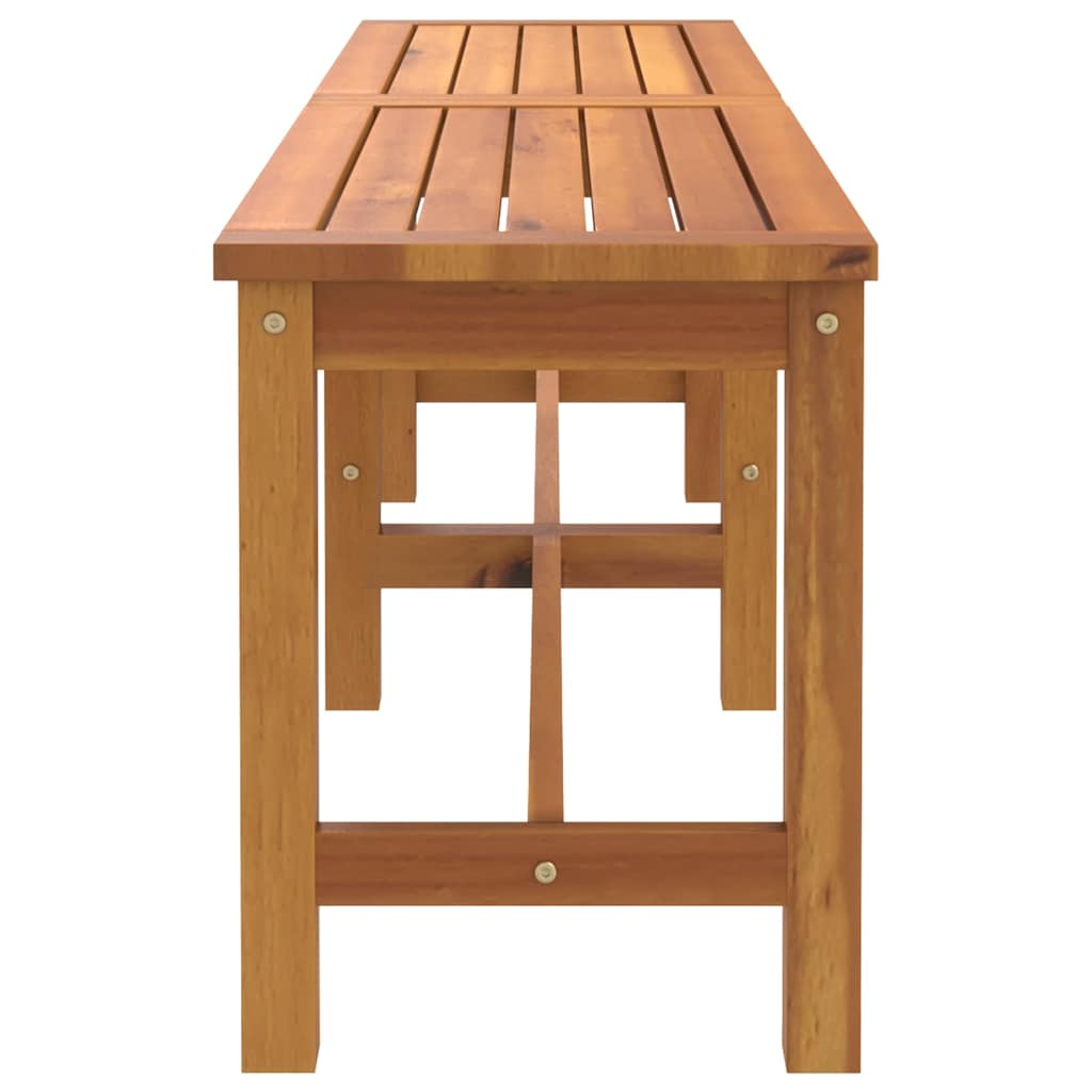 Garden Bench Brown Solid acacia wood 59.1 in Durable
