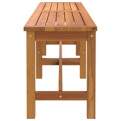 Garden Bench Brown Solid acacia wood 59.1 in Durable