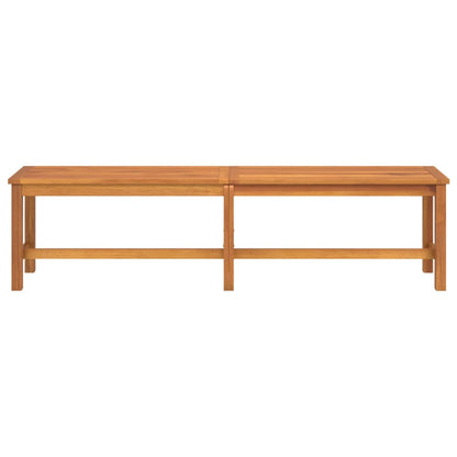 Garden Bench Brown Solid Acacia wood 70.9 in x 13.8 in x 17.7 in