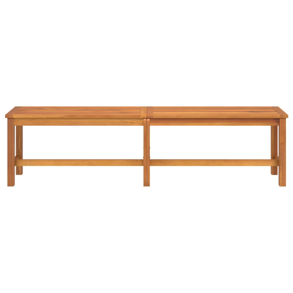 Garden Bench Brown Solid Acacia wood 70.9 in x 13.8 in x 17.7 in