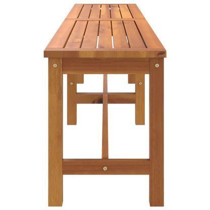 Garden Bench Brown Solid Acacia wood 70.9 in x 13.8 in x 17.7 in