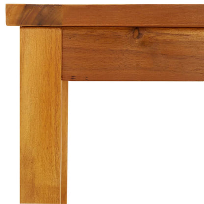 Garden Bench Brown Solid Acacia wood 70.9 in x 13.8 in x 17.7 in