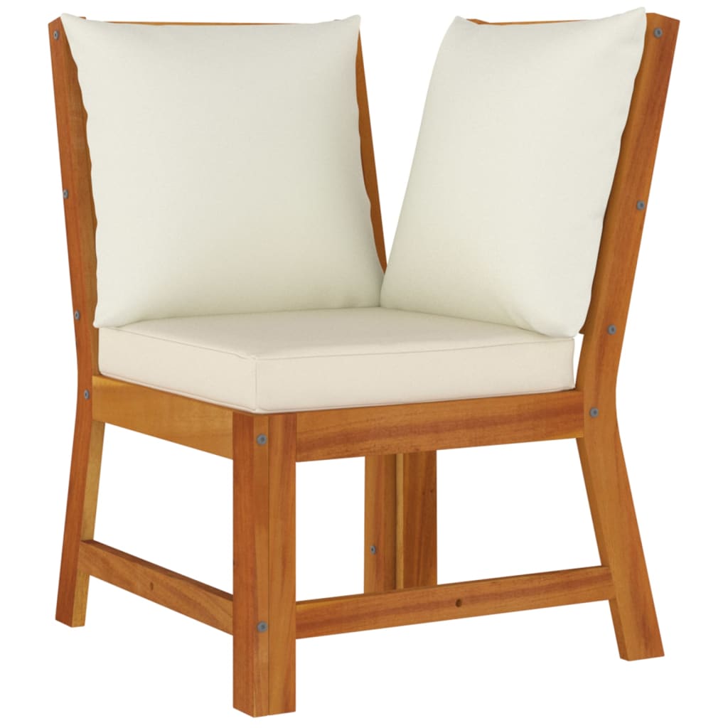 Patio Dining Set Natural Solid Acacia Wood Standard Modular
