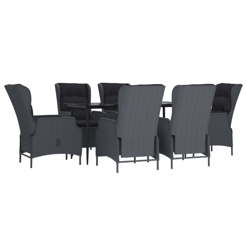 Garden Dining Set Dark Grey
