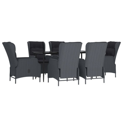 Garden Dining Set Dark Grey
