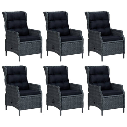 Garden Dining Set Dark Grey
