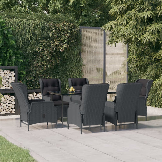 Garden Dining Set Dark Grey