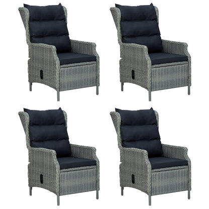 Garden Dining Set Light Grey
